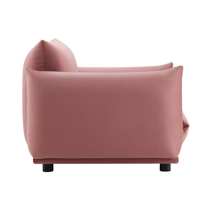 Copious Performance Velvet Armchair