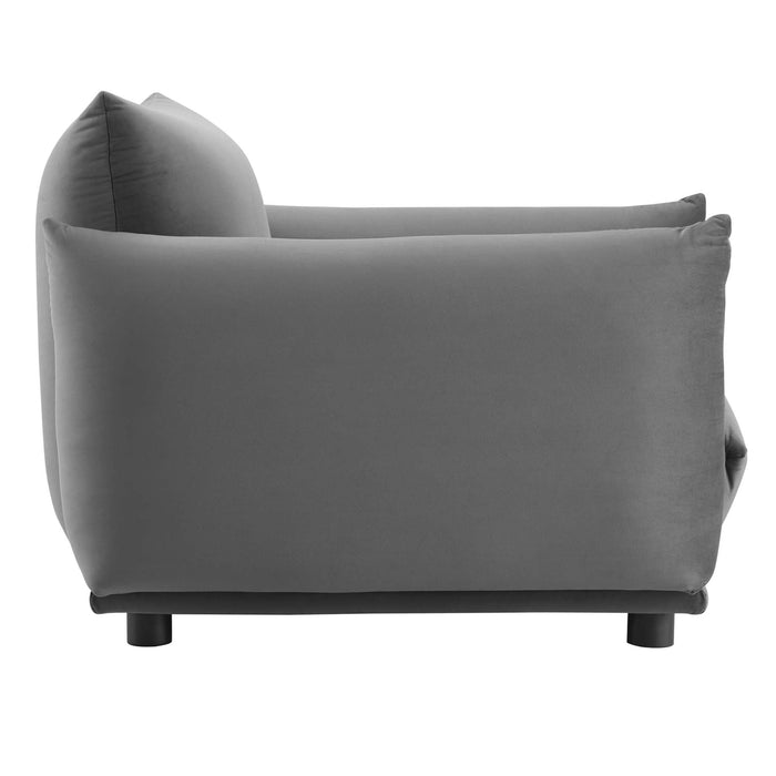 Copious Performance Velvet Armchair