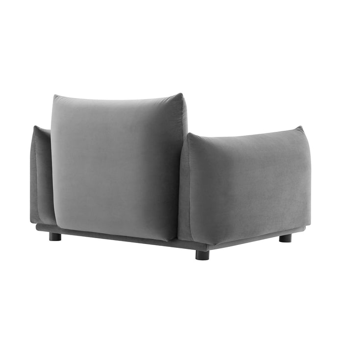 Copious Performance Velvet Armchair