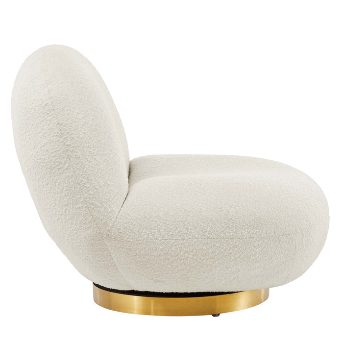 Kindred Boucle Upholstered Swivel Chair