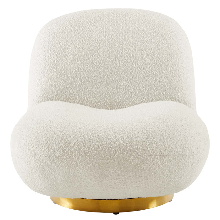 Kindred Boucle Upholstered Swivel Chair