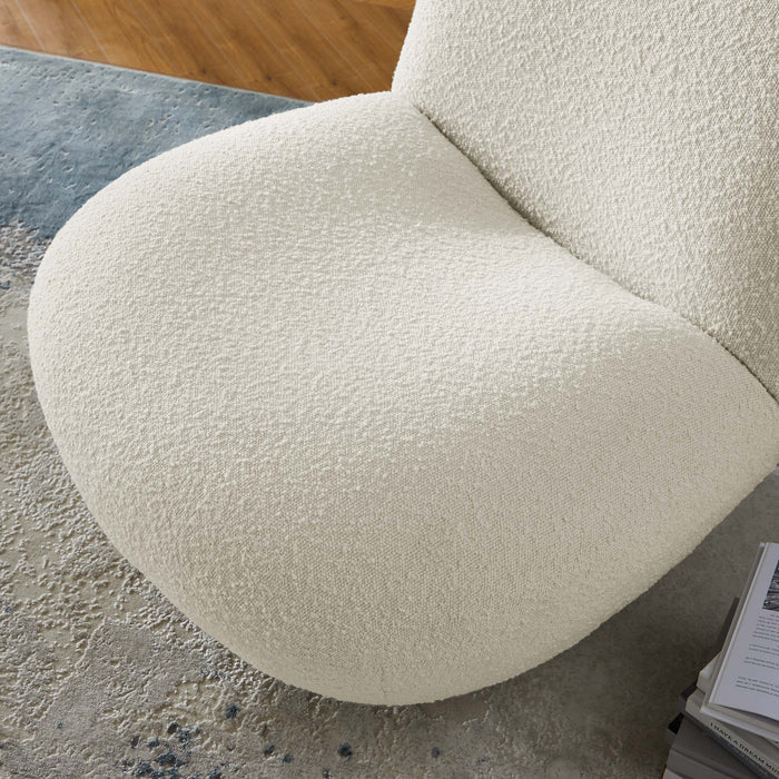 Kindred Boucle Upholstered Swivel Chair