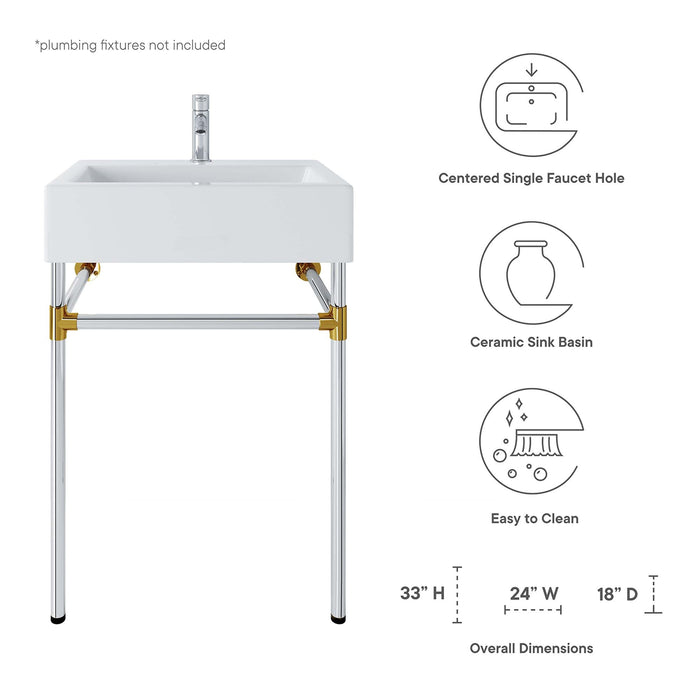 Redeem Wall-Mount Bathroom Vanity Basin Included