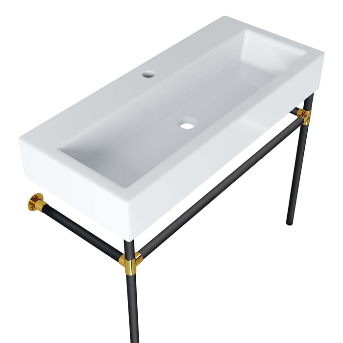 Redeem Wall-Mount Bathroom Vanity Basin Included