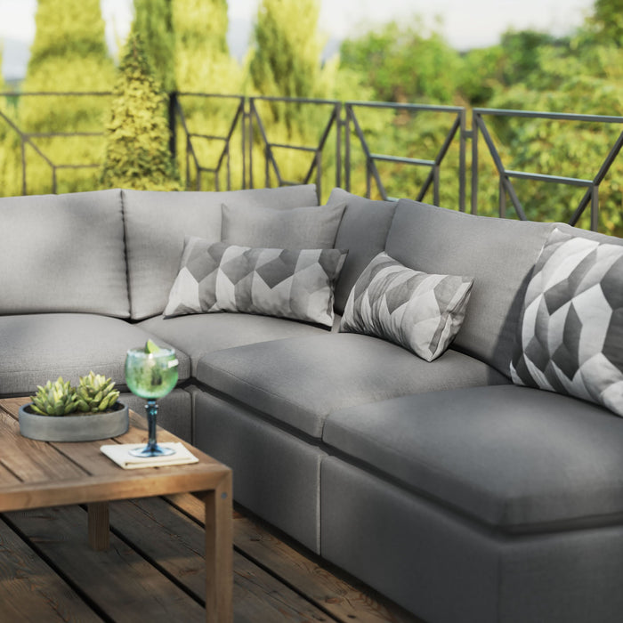 Commix 5-Piece Outdoor Patio Sectional Sofa