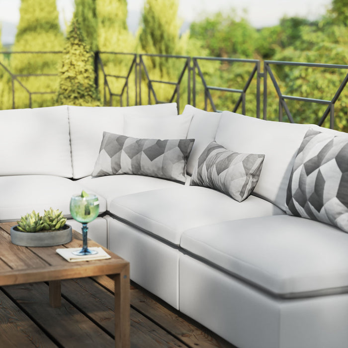 Commix 5-Piece Outdoor Patio Sectional Sofa