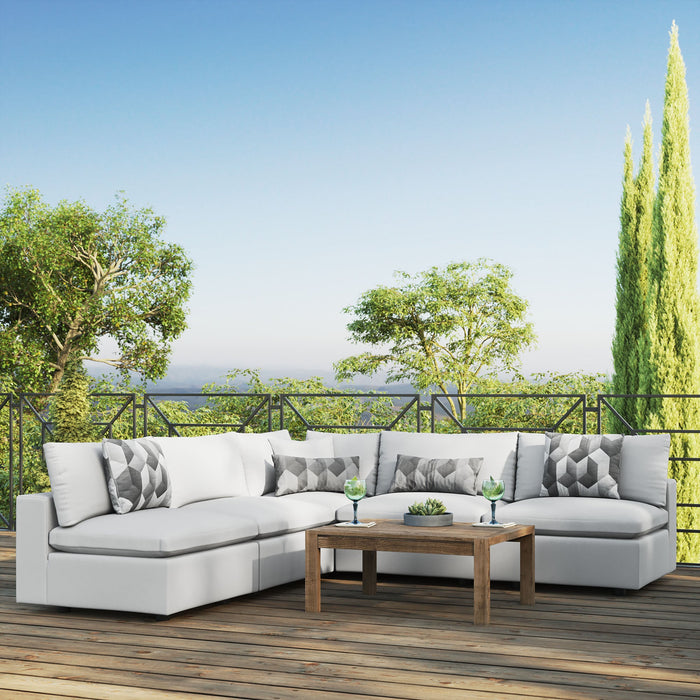 Commix 5-Piece Outdoor Patio Sectional Sofa