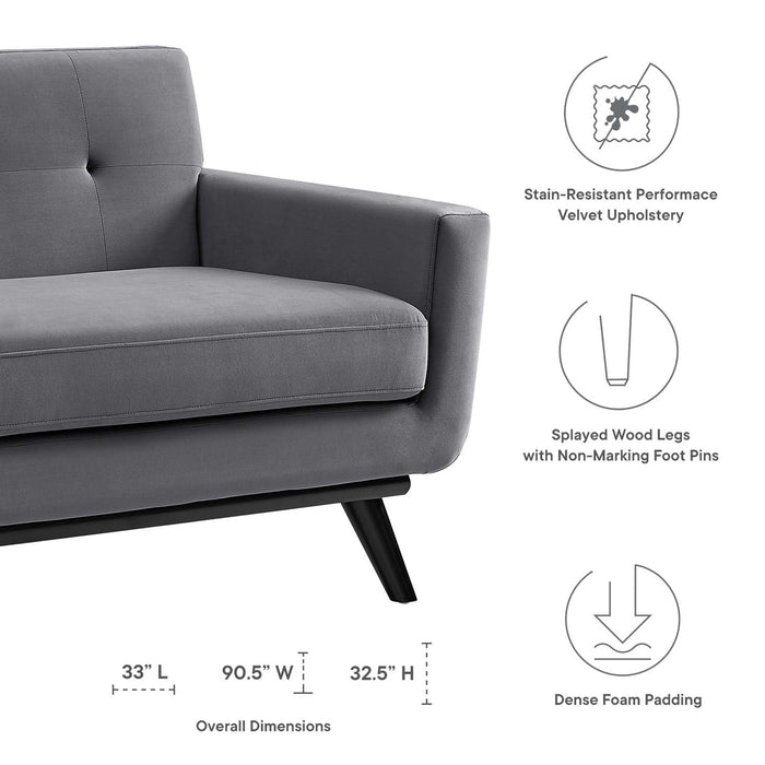 Engage Performance Velvet Sofa