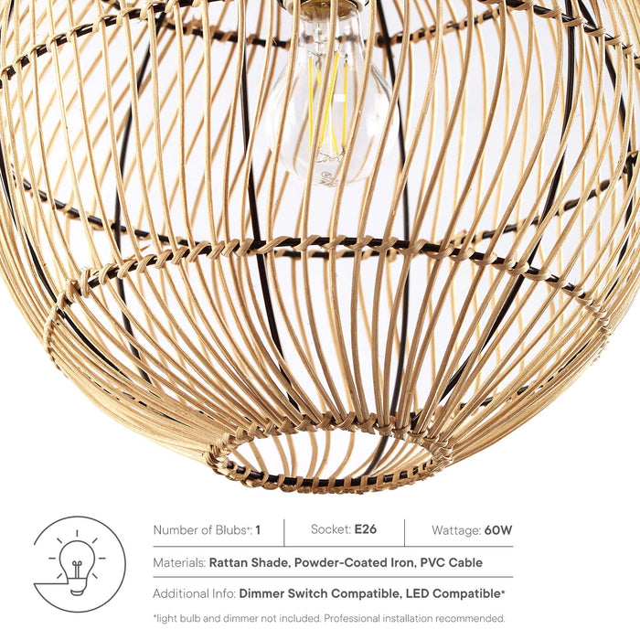 Nurture Rattan Pendant Light