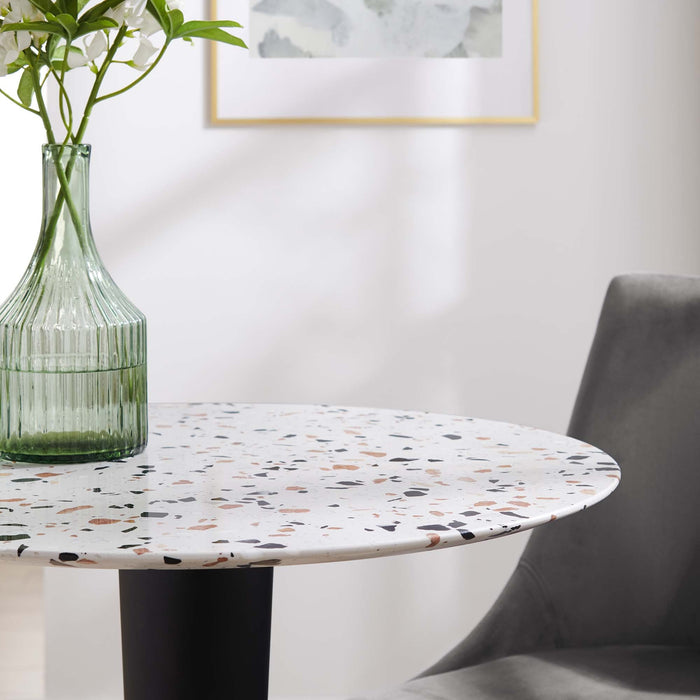 Zinque 28" Round Terrazzo Dining Table