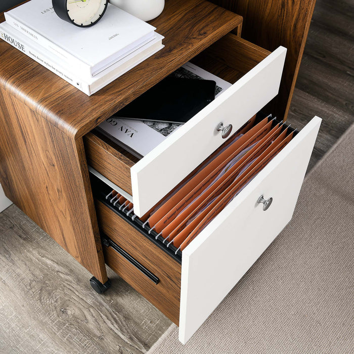 Transmit  Wood File Cabinet