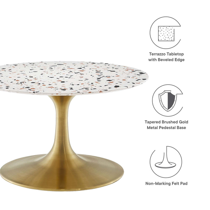 Lippa Round Terrazzo Coffee Table