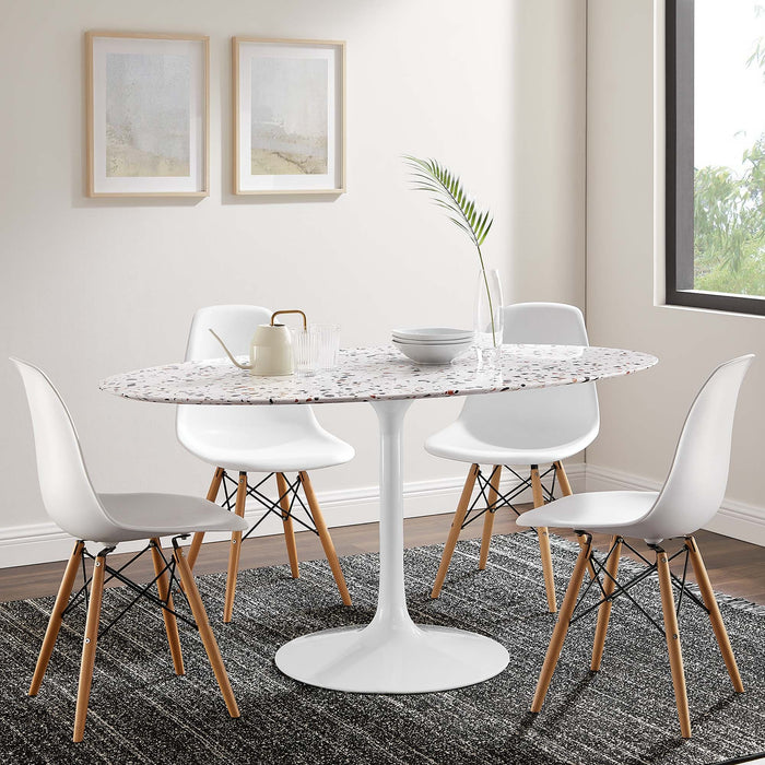 Lippa Oval Terrazzo Dining Table