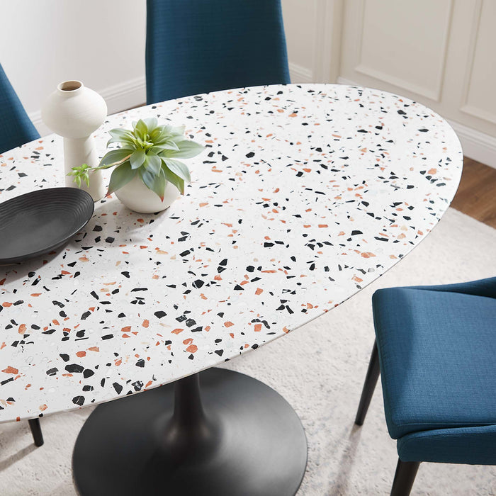 Lippa Oval Terrazzo Dining Table