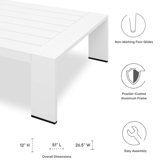 Tahoe Outdoor Patio Powder-Coated Aluminum 4-Piece Set