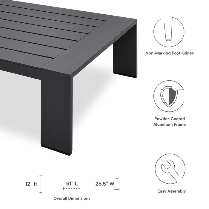 Tahoe Outdoor Patio Powder-Coated Aluminum 2-Piece Set