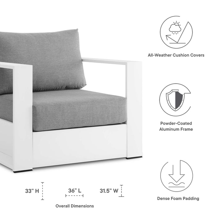 Tahoe Outdoor Patio Powder-Coated Aluminum 2-Piece Armchair Set