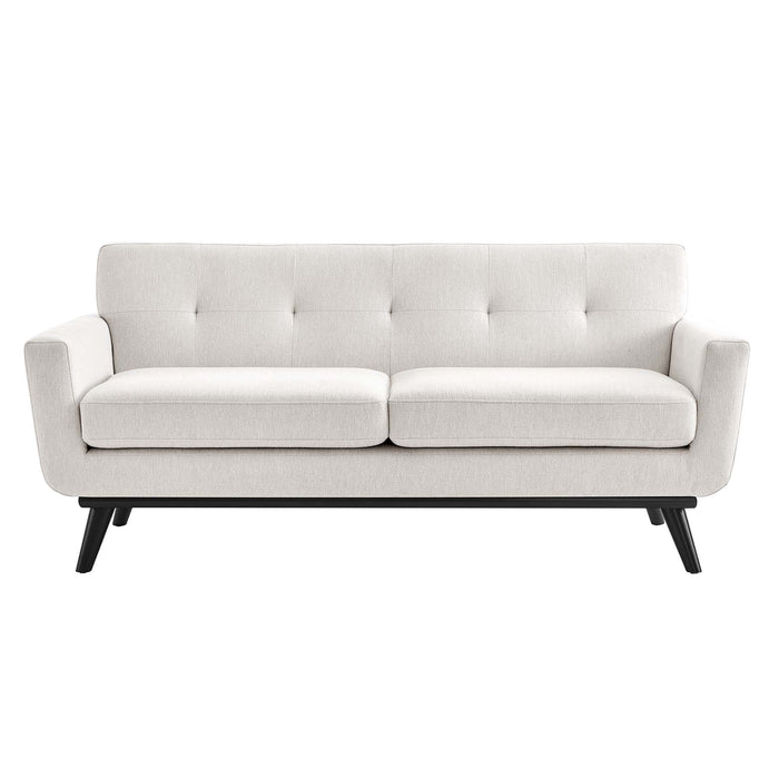 Engage Herringbone Fabric Loveseat