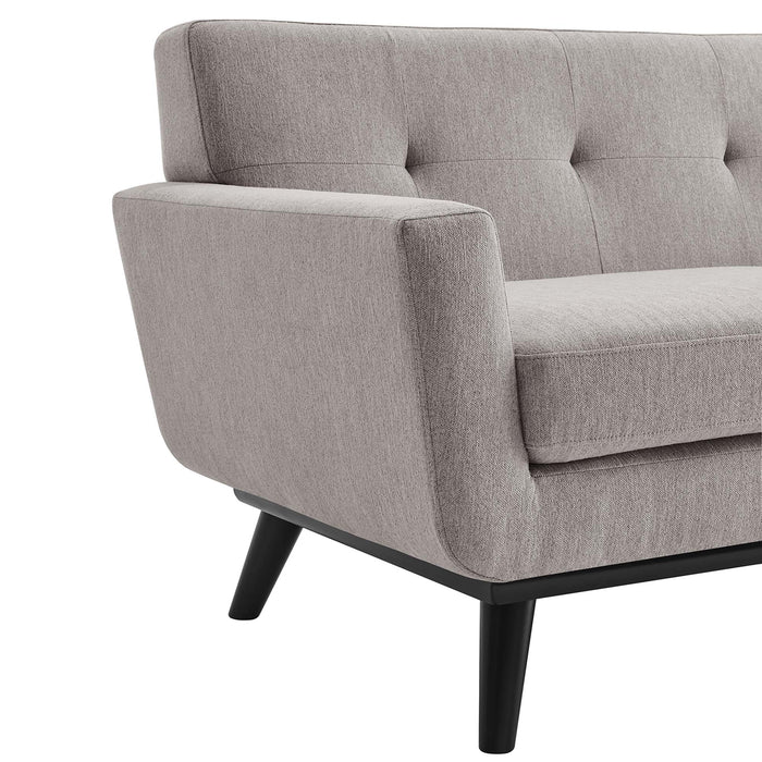 Engage Herringbone Fabric Loveseat