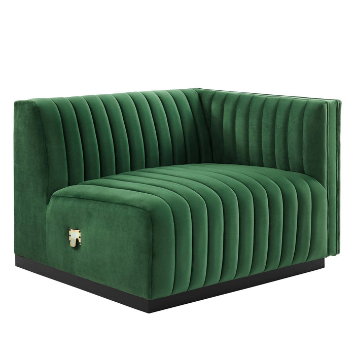 Conjure Channel Tufted Performance Velvet Sofa