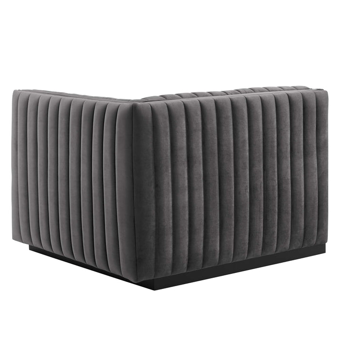 Conjure Channel Tufted Performance Velvet Sofa