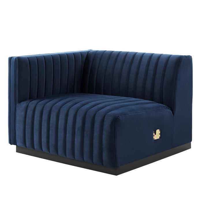 Conjure Channel Tufted Performance Velvet Sofa