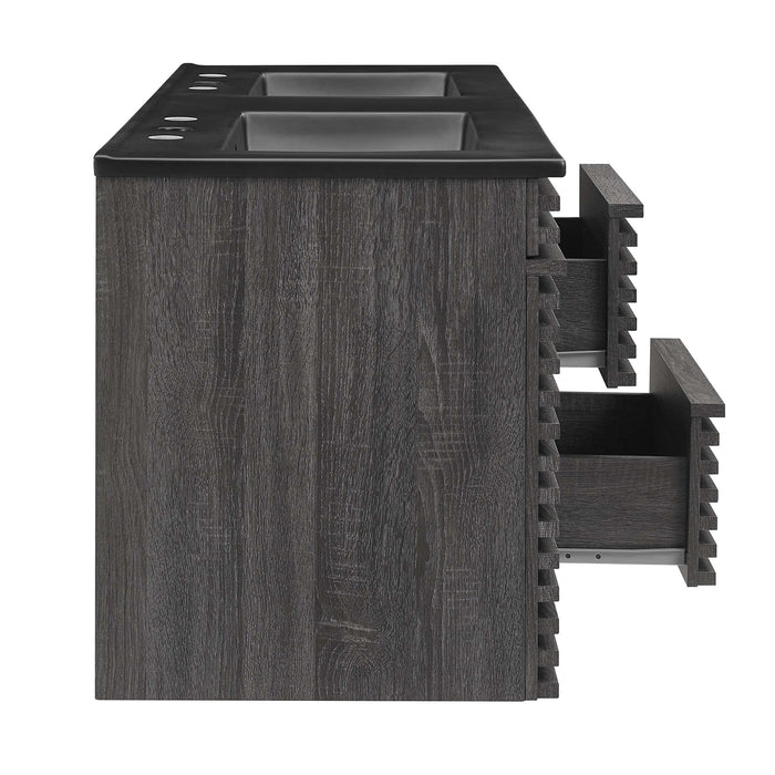 Render 48" Wall-Mount Bathroom Vanity Basin Included