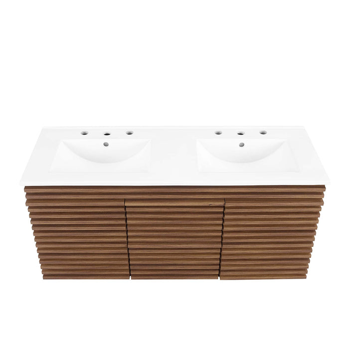 Render 48" Wall-Mount Bathroom Vanity Basin Included