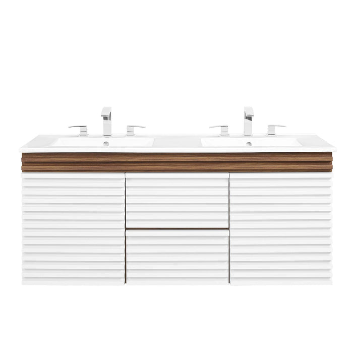 Render 48" Wall-Mount Bathroom Vanity Basin Included