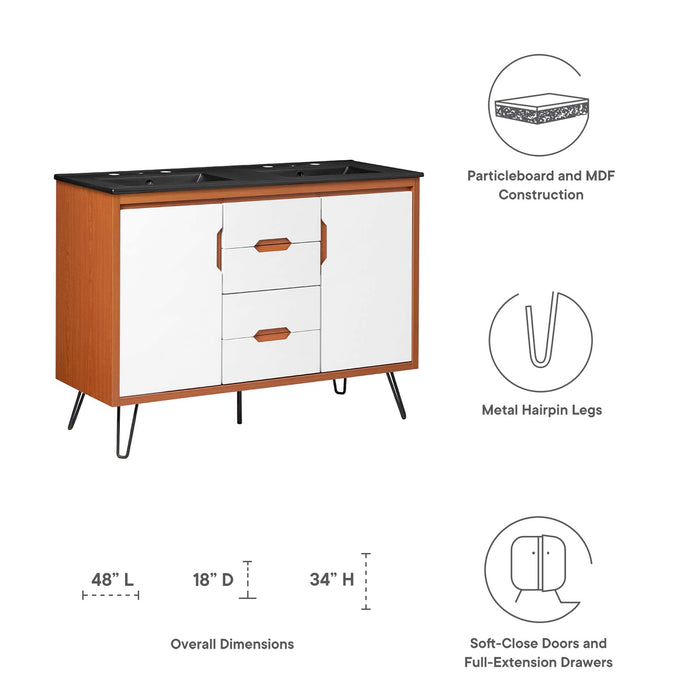 Energize 48" Double Sink Bathroom Vanity