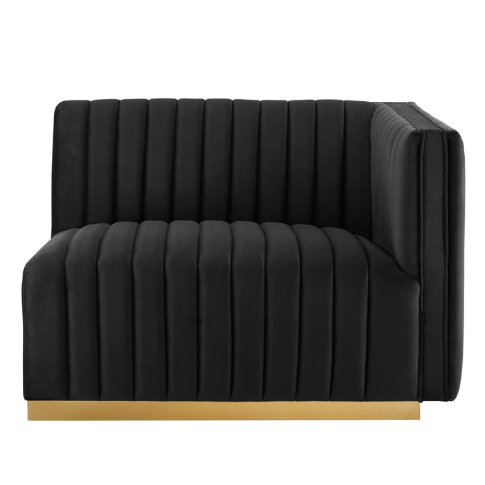 Conjure Channel Tufted Performance Velvet Loveseat