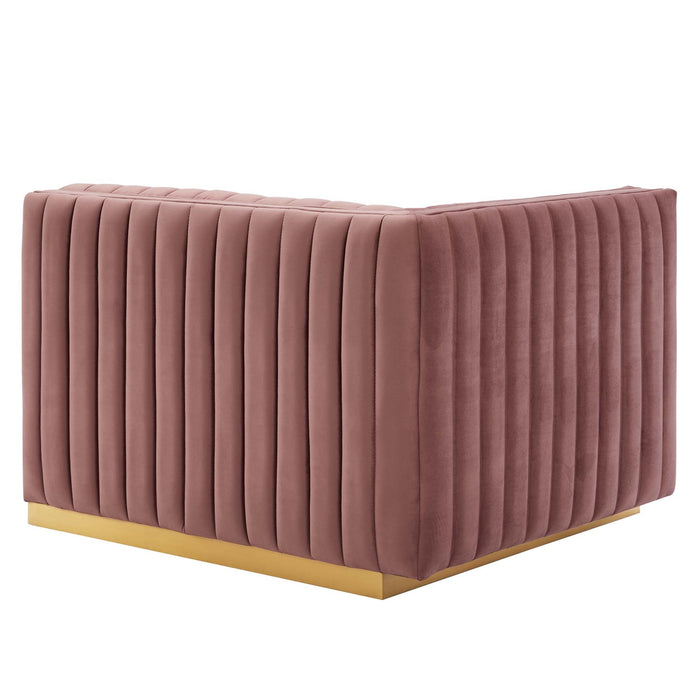 Conjure Channel Tufted Performance Velvet Loveseat