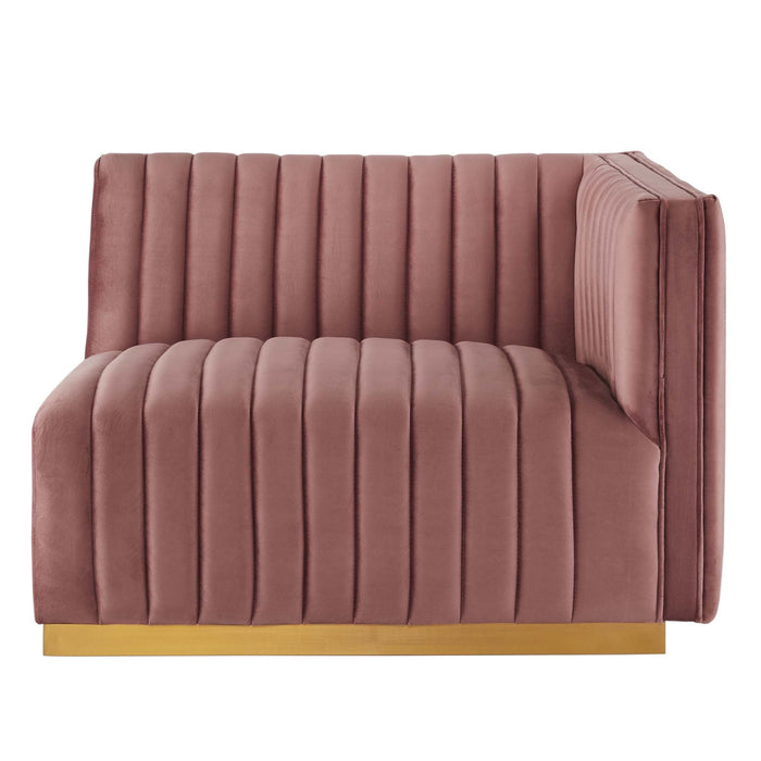 Conjure Channel Tufted Performance Velvet Loveseat