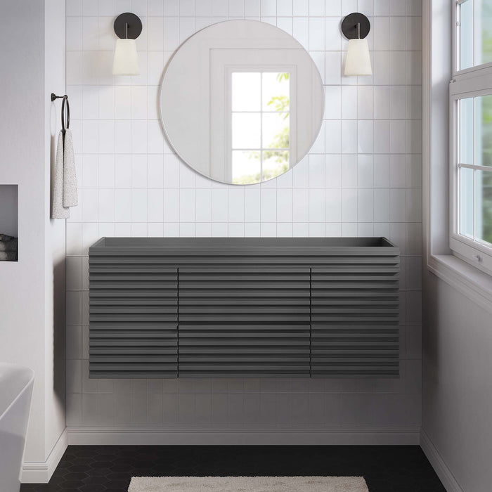 Render 48" Wall-Mount Bathroom Cabinet Basin Not Included