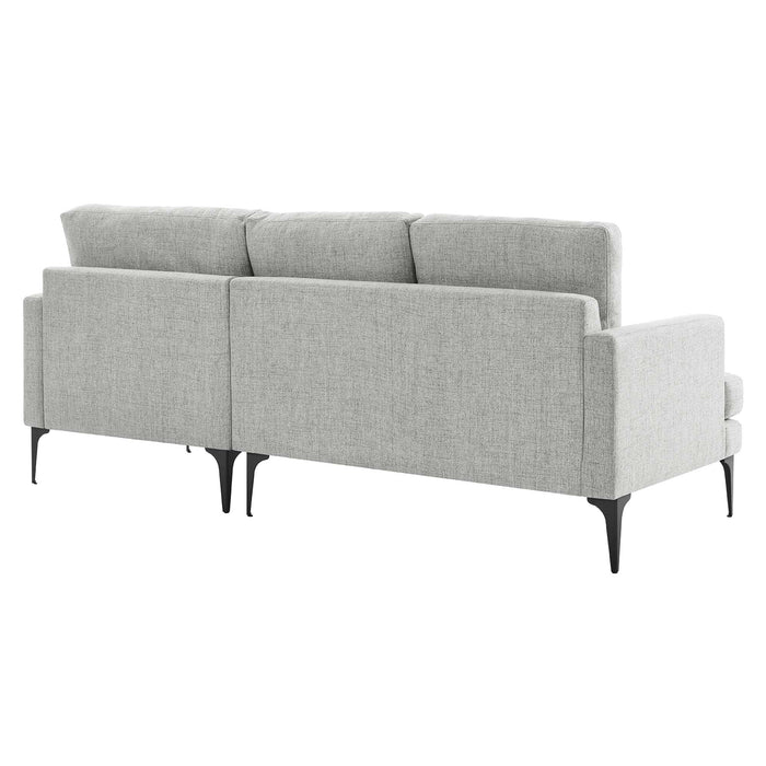 Evermore Right-Facing Upholstered Fabric Sectional Sofa