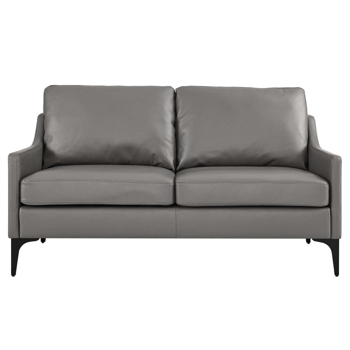 Corland Leather Loveseat