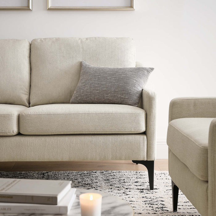 Corland Upholstered Fabric Loveseat