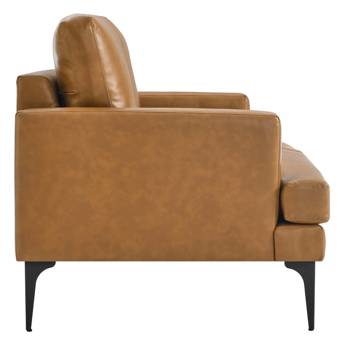 Evermore Vegan Leather Loveseat