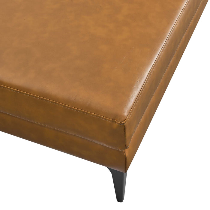 Evermore Vegan Leather Ottoman