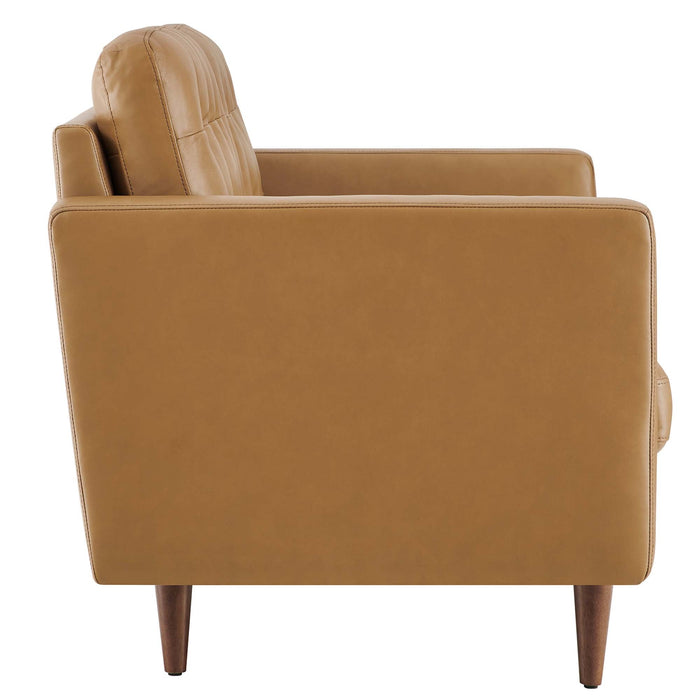 Exalt Tufted Leather Loveseat