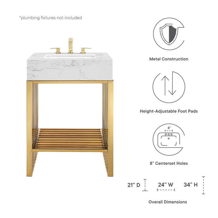 Gridiron Bathroom Vanity Basin Included