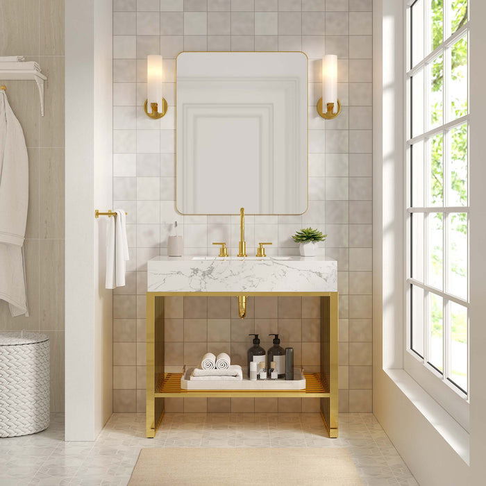 Gridiron Bathroom Vanity Basin Included