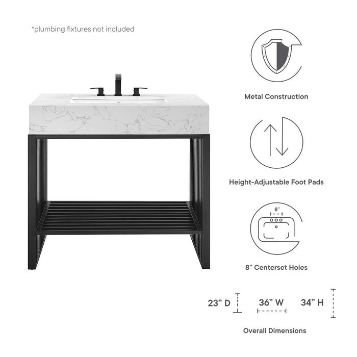 Gridiron Bathroom Vanity Basin Included