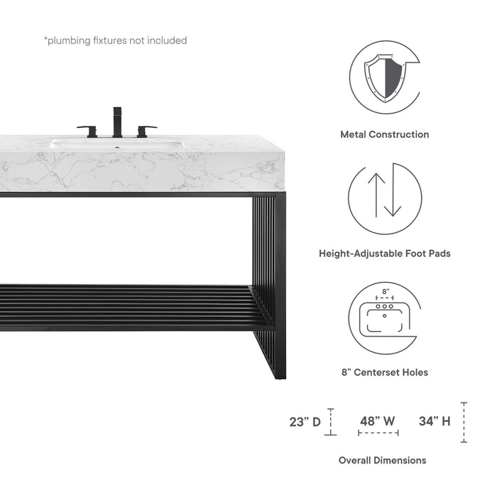 Gridiron Bathroom Vanity Basin Included