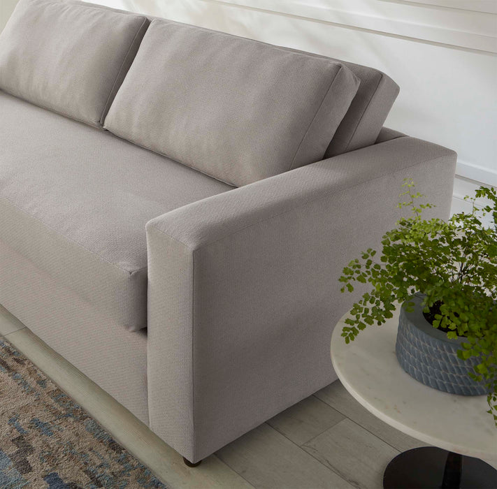 Avendale Linen Blend Sofa – Made in the USA With Bench Seat Cushion