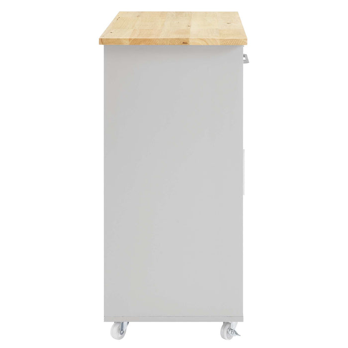 Culinary Kitchen Cart With Towel Bar