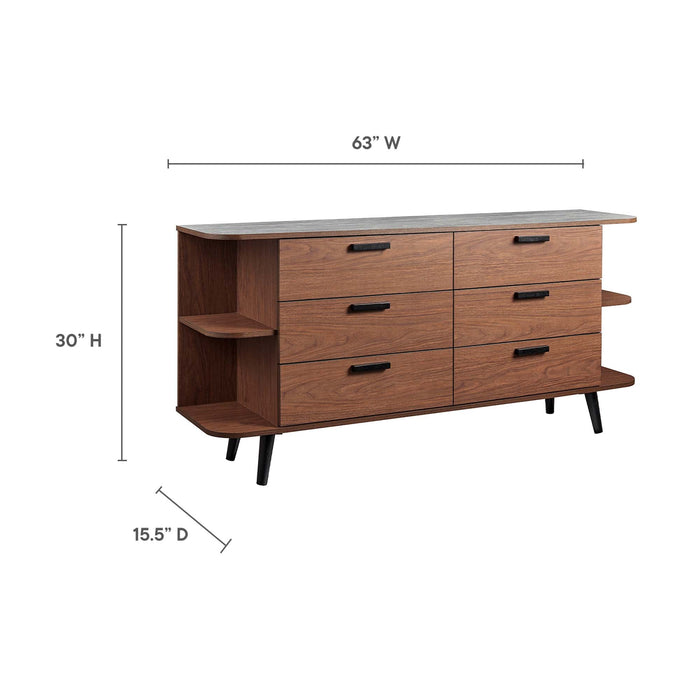 Langston Open Display Storage Sideboard