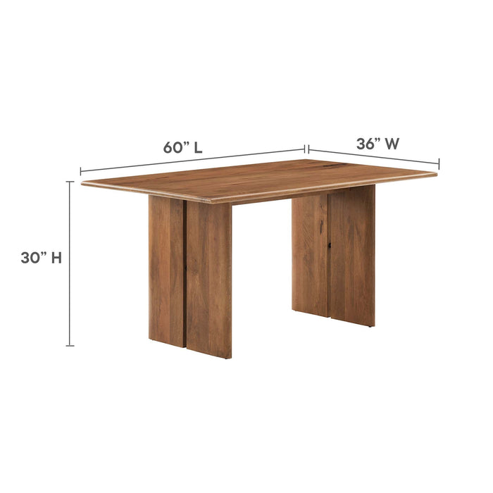 Amistad 60" Wood Dining Table