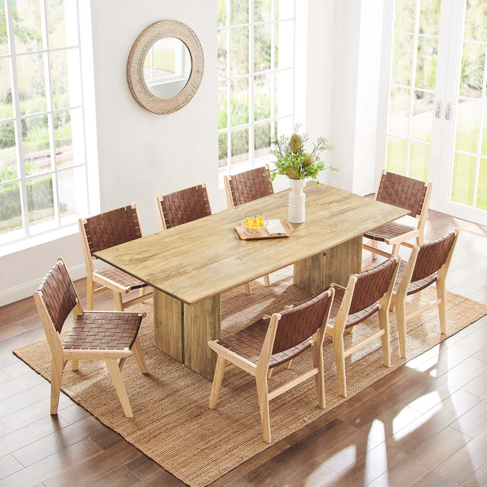 Amistad 86" Wood Dining Table