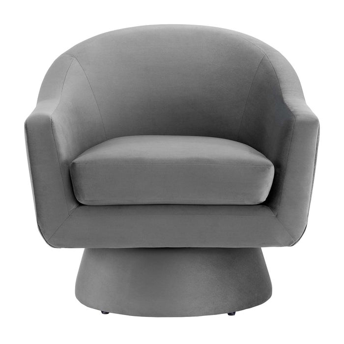 Astral Performance Velvet Swivel Chair